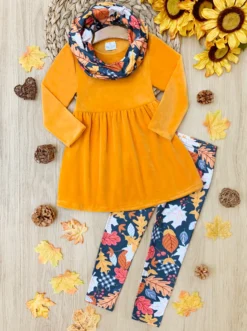 Foliage Fresh Tunic, Scarf & Legging Set -Kid's Apparel Sales 11.05.2022 140705 scaled