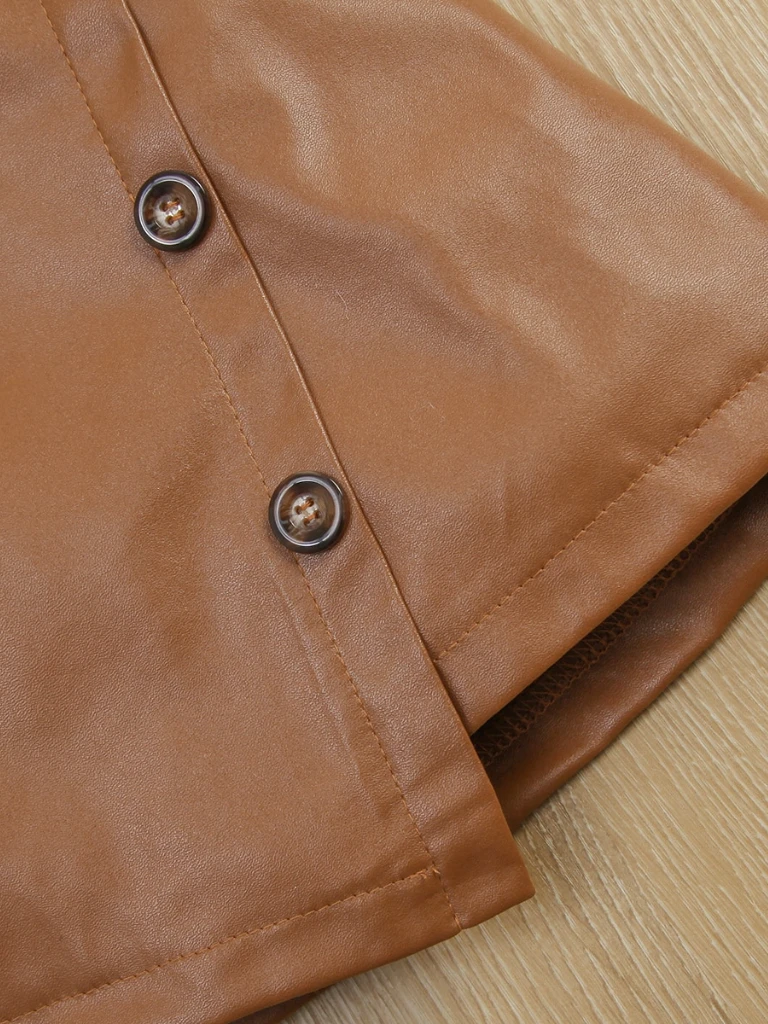 Fur Crop Top And Vegan Leather Skort Set 7 Fur Crop Top And Vegan Leather Skort Set - Image 7