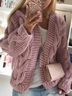 Mommy & Me Wrapped In Coziness Cable Knit Sweater