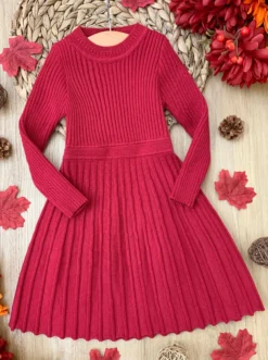 Prim & Proper Pleated Sweater Dress -Kid's Apparel Sales 18.05.2022 134157 scaled