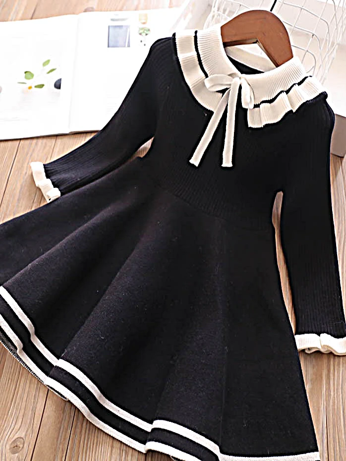 Little Socialite Collared Sweater Dress 7 Little Socialite Collared Sweater Dress - Image 7