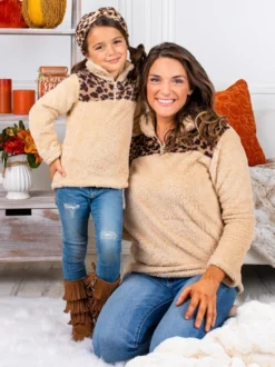 Mommy & Me Fleece Leopard Pullover Sweater 10 Mommy & Me Fleece Leopard Pullover Sweater -Kid's Apparel Sales 20200617 MG 9153 aaf670ec 05f7 4300 a901 4d2650285426