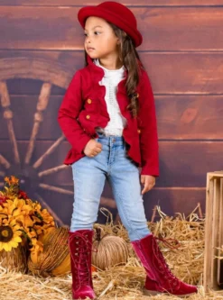 Set The Tone Ruffled Cardigan -Kid's Apparel Sales 20200618 AUG20CPOUT2RR 6