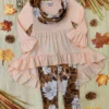 Autumn Blossom Tunic, Scarf & Legging Set