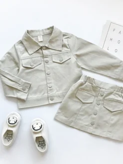 Out On The Town Denim Jacket & Skirt Set -Kid's Apparel Sales 322680e1b88d562dee94c1d4adfe0725