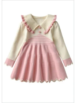 A Style Statement Collared Knit Dress