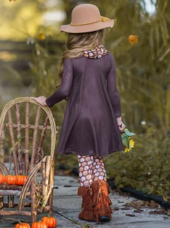 Furry Friends Slouch Pocket Tunic, Scarf & Legging Set 14 Furry Friends Slouch Pocket Tunic, Scarf & Legging Set -Kid's Apparel Sales 5LPLqP0w