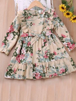 Garden Delights Ruffle Floral Dress