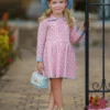 My Little Model Pink Monogram Dress
