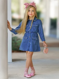 Play And Slay Denim Dress