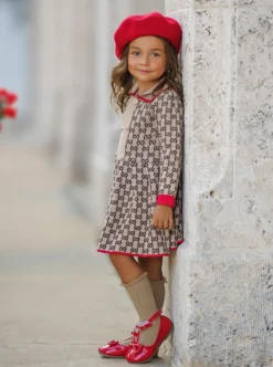 My Little Model Beige Sweater Dress 11 My Little Model Beige Sweater Dress -Kid's Apparel Sales 6731359486016 Beige 5