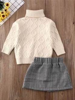 Get Obsessed Turtleneck Sweater & Buttoned Skirt Set -Kid's Apparel Sales 68d3c6ca2621440d78fba2238fd3e98c