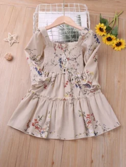 Twirls All Day Floral Smock Dress