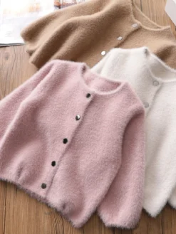 Plush & Pretty Fuzzy Knit Cardigan