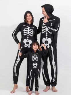 Family Style Mr. Bones Halloween Pajamas Set