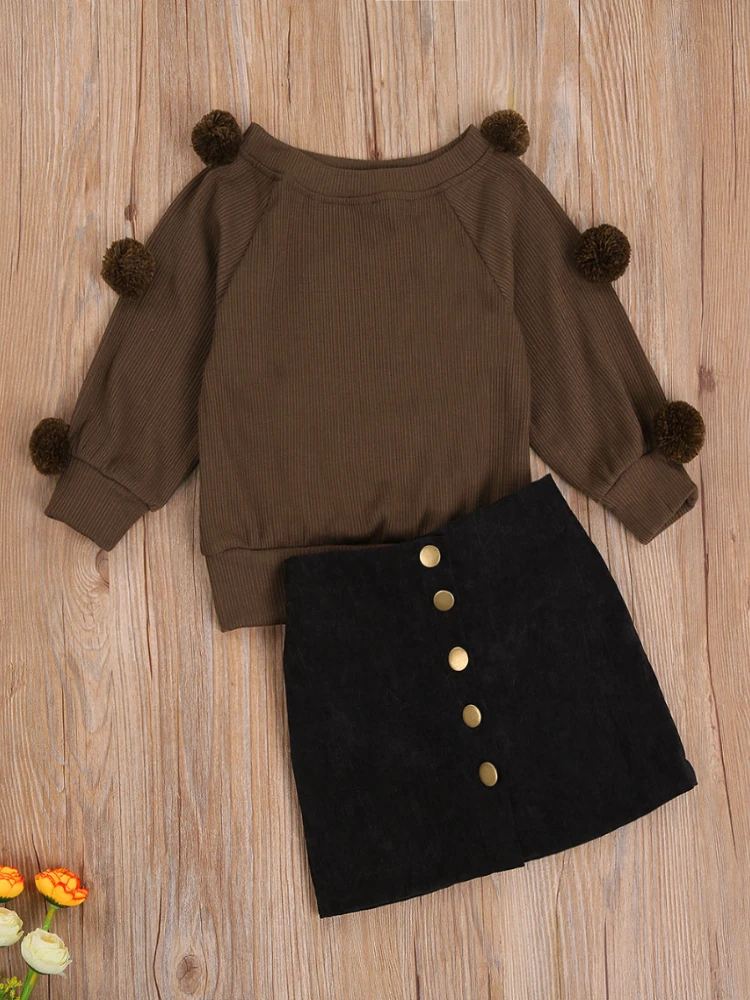 School Spirit Pom-Pom Sweater & Skirt Set 4 School Spirit Pom-Pom Sweater & Skirt Set - Image 4