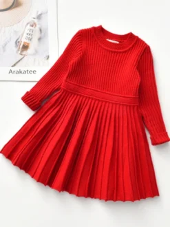 Proper & Prim Ribbed Sweater Dress
