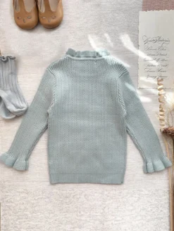 Looks So Sweet Ruffle Collar Knit Sweater 13 Looks So Sweet Ruffle Collar Knit Sweater -Kid's Apparel Sales 909