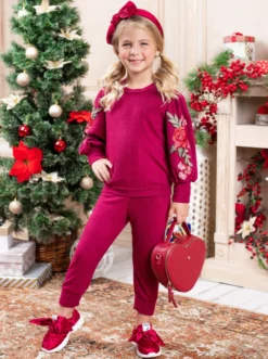 Be Bold Floral Jogger Set -Kid's Apparel Sales AUG12SET3B 6 scaled