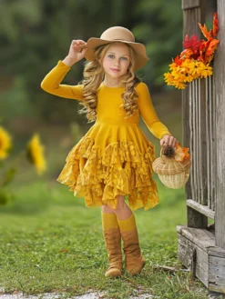 Style Queen Marigold Tunic Dress -Kid's Apparel Sales AUG12TOP1M