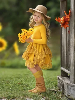 Style Queen Marigold Tunic Dress -Kid's Apparel Sales AUG12TOP1M 1