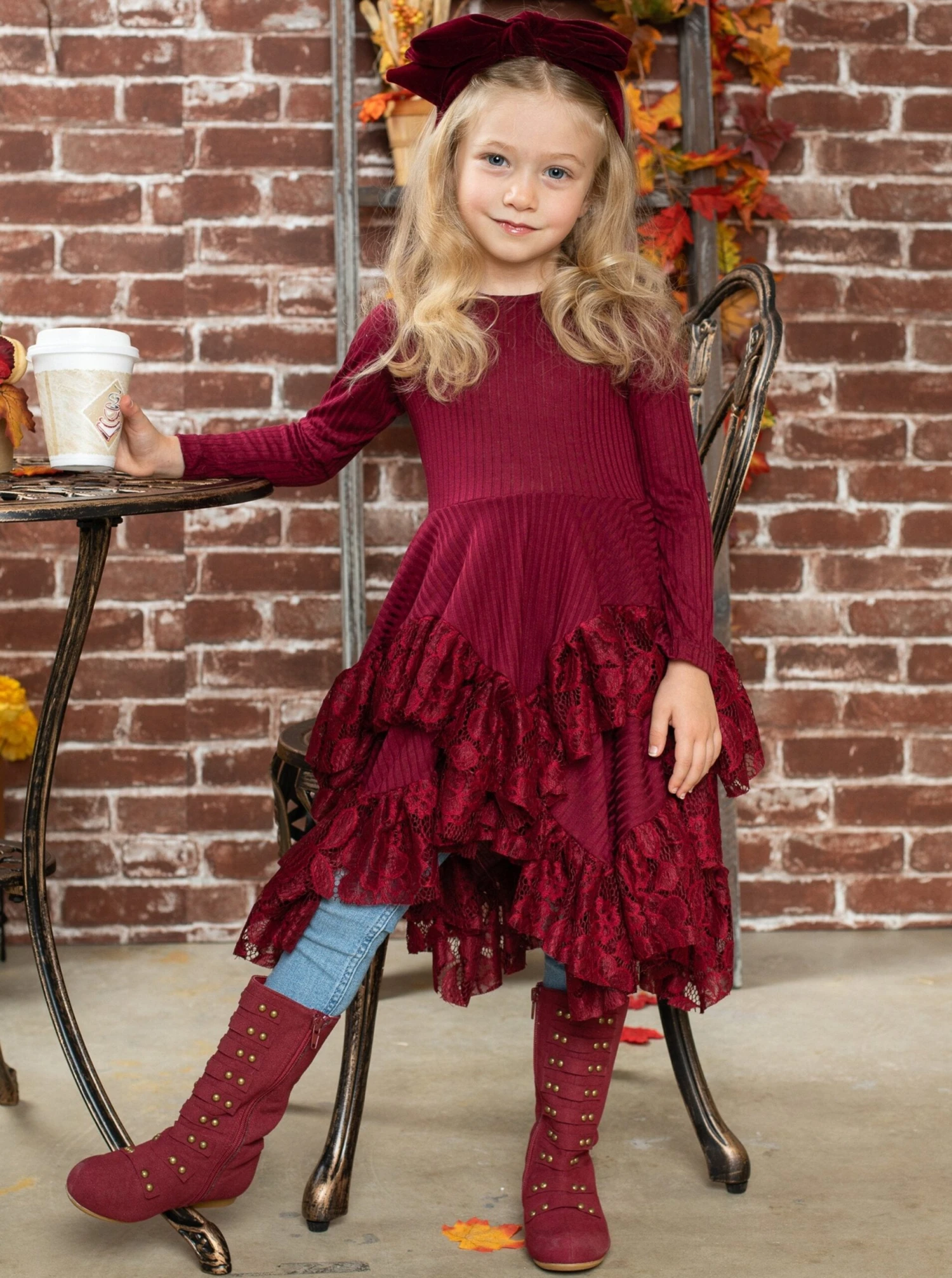 Style Queen Cranberry Tunic Dress 2 Style Queen Cranberry Tunic Dress - Image 2