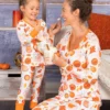 Mommy & Me Cozy Pumpkin Spice Pajama Set