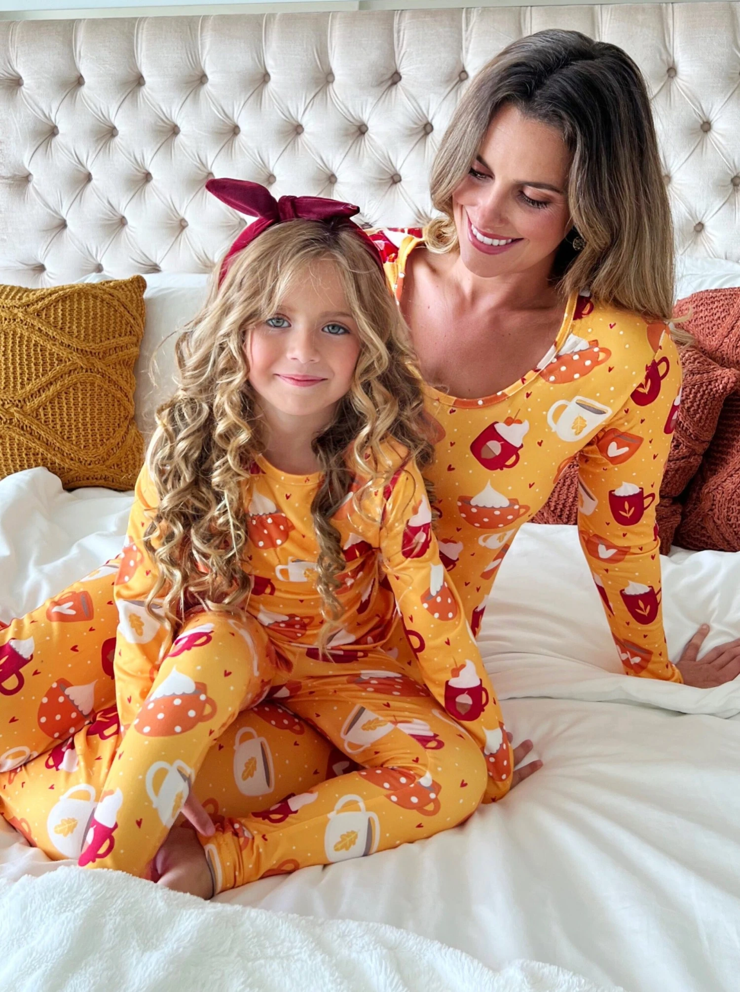 Mommy & Me Spicy Latte Pajama Set 1 Mommy & Me Spicy Latte Pajama Set