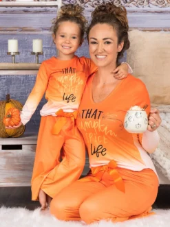 Mommy & Me That Pumpkin Spice Life Pajama Set -Kid's Apparel Sales AUG20CPPAJ3PSL 2e1f69ca 3cbc 4a5d 9768 1c1b5f20bff1