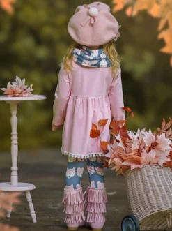 Forest Friends Tunic, Legging & Scarf Set -Kid's Apparel Sales AUG20CPSET5GPW 4 840ebeb9 2b6a 4bd8 a819 126401f826a1