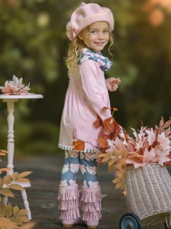 Forest Friends Tunic, Legging & Scarf Set -Kid's Apparel Sales AUG20CPSET5GPW 5 c196372d 37bd 40a2 a1b1 ff5f0aee9d12