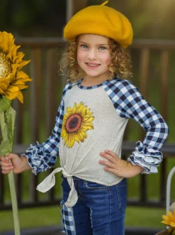 My Pretty Flower Patched Jeans Set -Kid's Apparel Sales AUG20CPSET6BPS 3