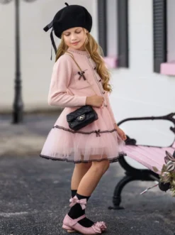 Bows & Tulle Sweater & Tutu Skirt Set -Kid's Apparel Sales DSC00493