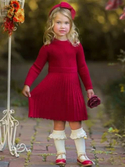 Prim & Proper Pleated Sweater Dress -Kid's Apparel Sales DSC02192 edited Pixlr