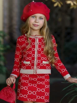 Future Leader Classy Cardigan & Skirt Set 8 Future Leader Classy Cardigan & Skirt Set -Kid's Apparel Sales DSC025311