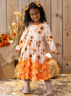 You Autumn Know Floral Tiered Ruffle Dress -Kid's Apparel Sales FALL12DR13CAYSF 14 scaled