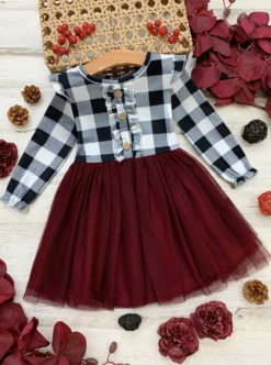 Style Is Eternal Ruffled Tutu Dress -Kid's Apparel Sales FALL12DR17CABWB scaled
