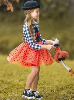 Bewitching Kitten Plaid & Polka Dot Tutu Dress 11 Bewitching Kitten Plaid & Polka Dot Tutu Dress -Kid's Apparel Sales FALL12DR1CAPCO 5