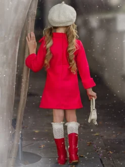 Fancy Fabulous Bow Cherry A-Line Dress -Kid's Apparel Sales FALL12DR6CARD 4