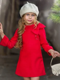 Fancy Fabulous Bow Cherry A-Line Dress -Kid's Apparel Sales FALL12DR6CARD 9