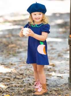 I'm No Cinderella Pumpkin Chambray Dress -Kid's Apparel Sales FALL12DR8CABDP 9 scaled