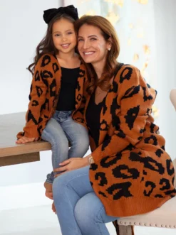 Mommy & Me Fierce Friends Oversized Leopard Cardigan 8 Mommy & Me Fierce Friends Oversized Leopard Cardigan -Kid's Apparel Sales FALL12OUT11CABBL 9
