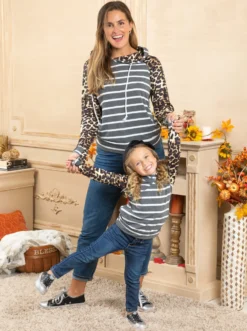Mommy & Me Leopard Raglan Hoodie -Kid's Apparel Sales FALL12OUT17CAGSL 13