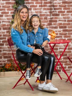 Mommy & Me Cropped Waist Denim Jacket
