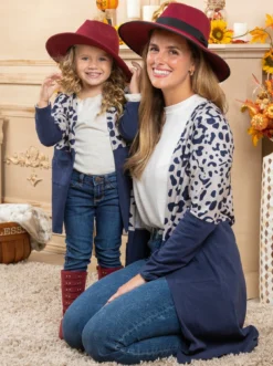 Mommy & Me Oversized Leopard Colorblock Cardigans 10 Mommy & Me Oversized Leopard Colorblock Cardigans -Kid's Apparel Sales FALL12OUT7CALBB 8