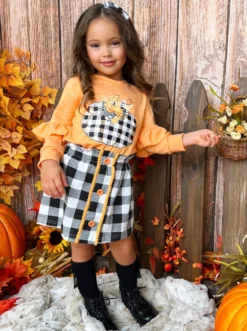 Ahead Of The Carve Plaid Skirt Set -Kid's Apparel Sales FALL12SET1CAHOP 2 scaled