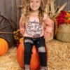Pumpkin Spice & Everything Nice Patched Jeans Set