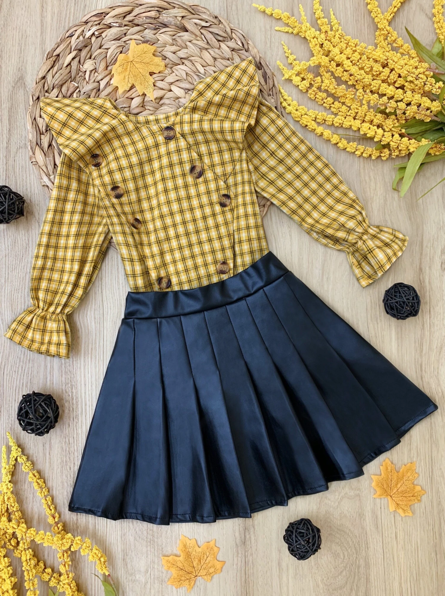 Stay Classy Vegan Leather Skirt Set 1 Stay Classy Vegan Leather Skirt Set