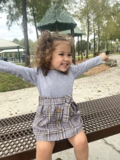 Preppy & Fab Top & Plaid Skirt Set -Kid's Apparel Sales FALL12SET47CAGBP 1copy scaled