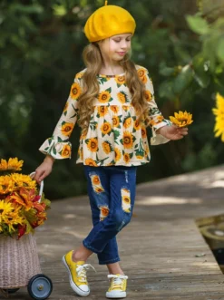 Picked For You Patched Jeans Set -Kid's Apparel Sales FALL12SET53CASFD 2